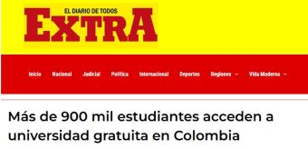 Más de 900 mil estudiantes acceden a universidad gratuita en Colombia
