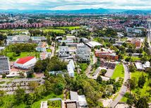 Foto desde el aire de la UNAL