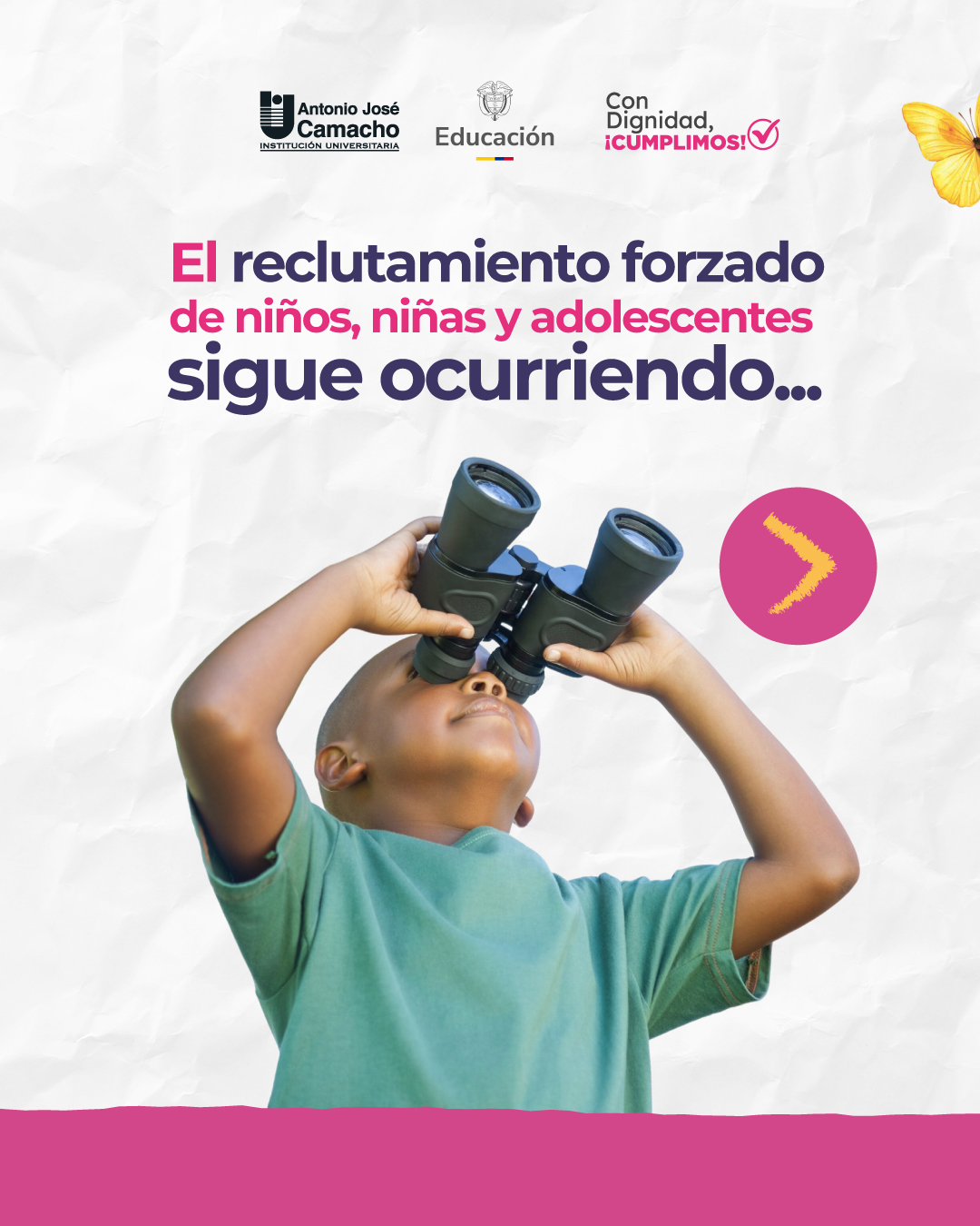 Reclutamiento forzado de niños, niñas y adolescentes