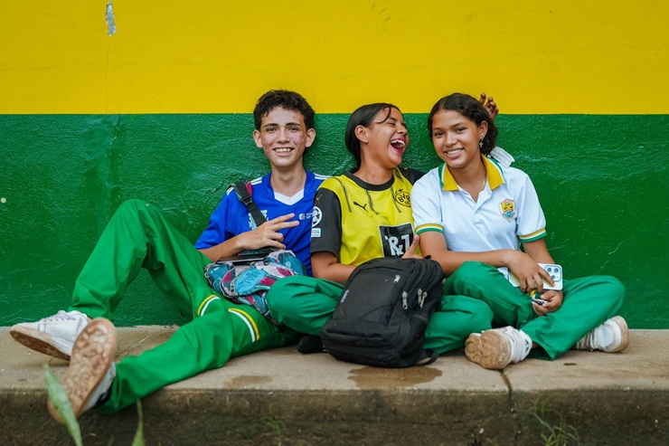 Niñas estudiantes de Puerto Carreño, Vichada