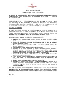 Descargue Aviso de Convocatoria