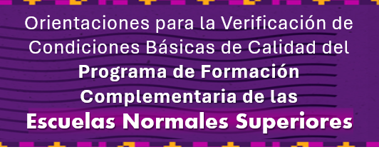 Banner: Escuelas Normales Superiores