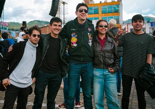 Ministro de educación Daniel Rojas Medellín en la final del Freestyle Tour MEN 2026