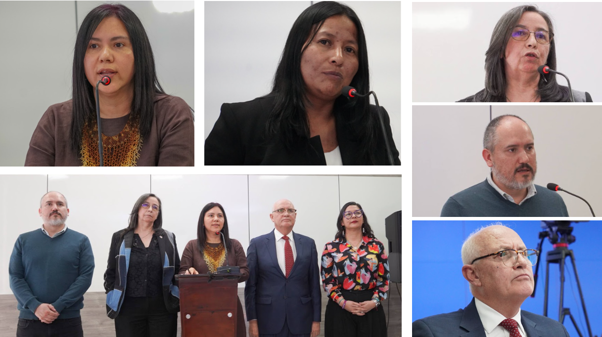 Ilish Ortiz Wilches, Solman Díaz , Maritza Molina Viceministra de Básica, Mauricio Kats, Norma Martin