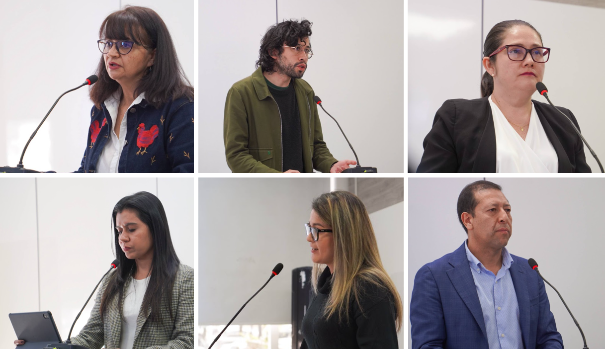 Valentina Vásquez Secretaria General, David Almanza, Silvia Milena Patiño, José Orlando Cruz, Natalia Niño, Patricia Ovalle