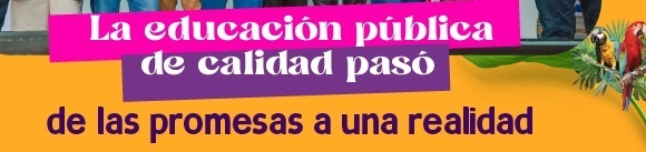 Botón que enlaza a La educación pública de calidad