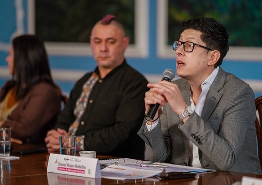 Ministro de Educación Daniel Rojas Medellín en la Rendición de Cuentas del 2026