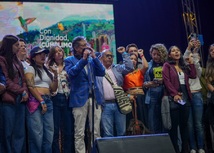 Presidente Gustavo Petro, Ministro de Educación Daniel Rojas Medellín, en el Festival por la Defensa de la Educación Superior Pública