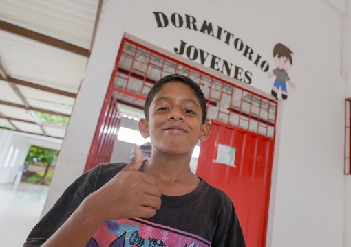 Estudiante beneficiario de residencia escolar