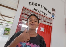 Estudiante beneficiario de residencia escolar