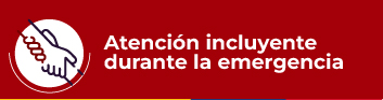 Banner Atención incluyente durante la emergencia