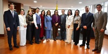 Ministra de Educación Viviane Morales Hoyos en la posesión de directores y asesores