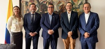 El viceministro de Educación Superior, Camilo Noguera Pardo en reunión de trabajo con las directivas y el equipo técnico de la Asociación Colombiana de Universidades (ASCUN)