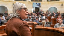 Viceministra de Educación Preescolar, Básica y Media, Gledy María Foliaco en la comisión accidental bicameral de seguimiento a la atención a los damnificados