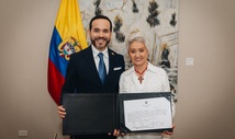 Presidente Abelardo De La Espriella con Ilva Myriam Hoyos Castañeda, nueva ministra de Educación Nacional