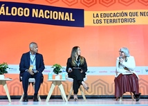 foto de panel de participacion ministerio de educacion en la cumbre de lideres por la educacion de revista semana