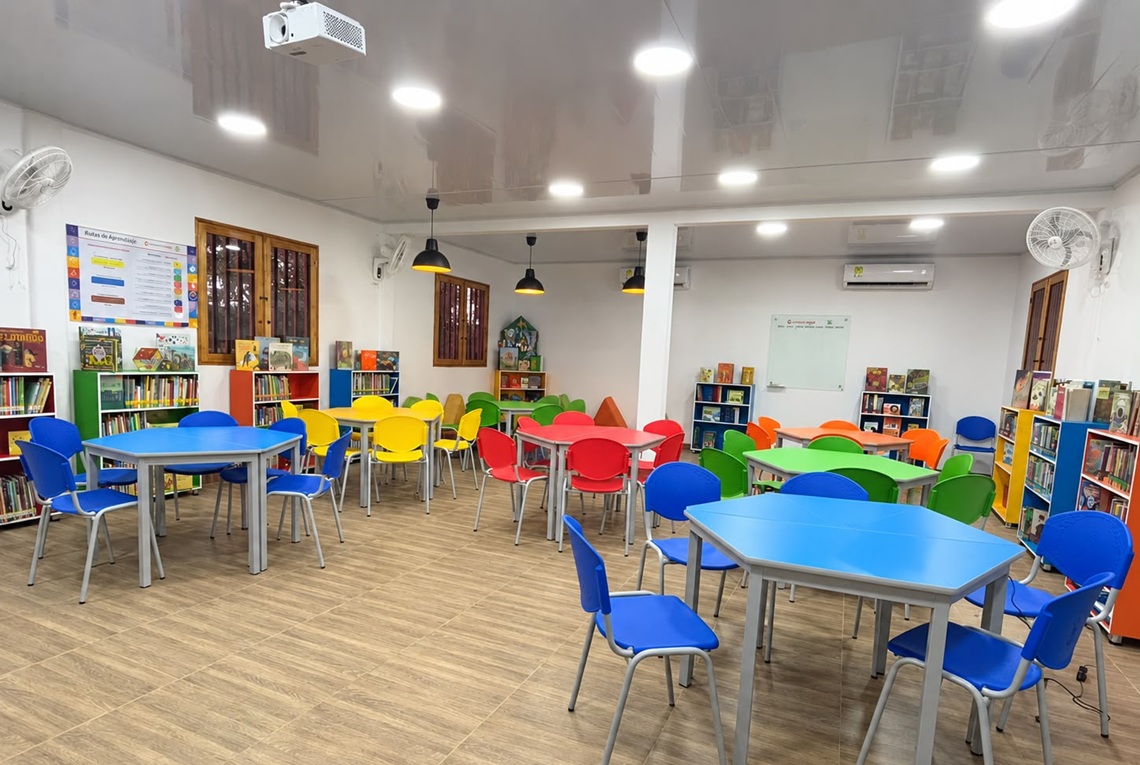 Aula interactiva Institución Educativa Comunal San Jorge en Turbo, Antioquia.