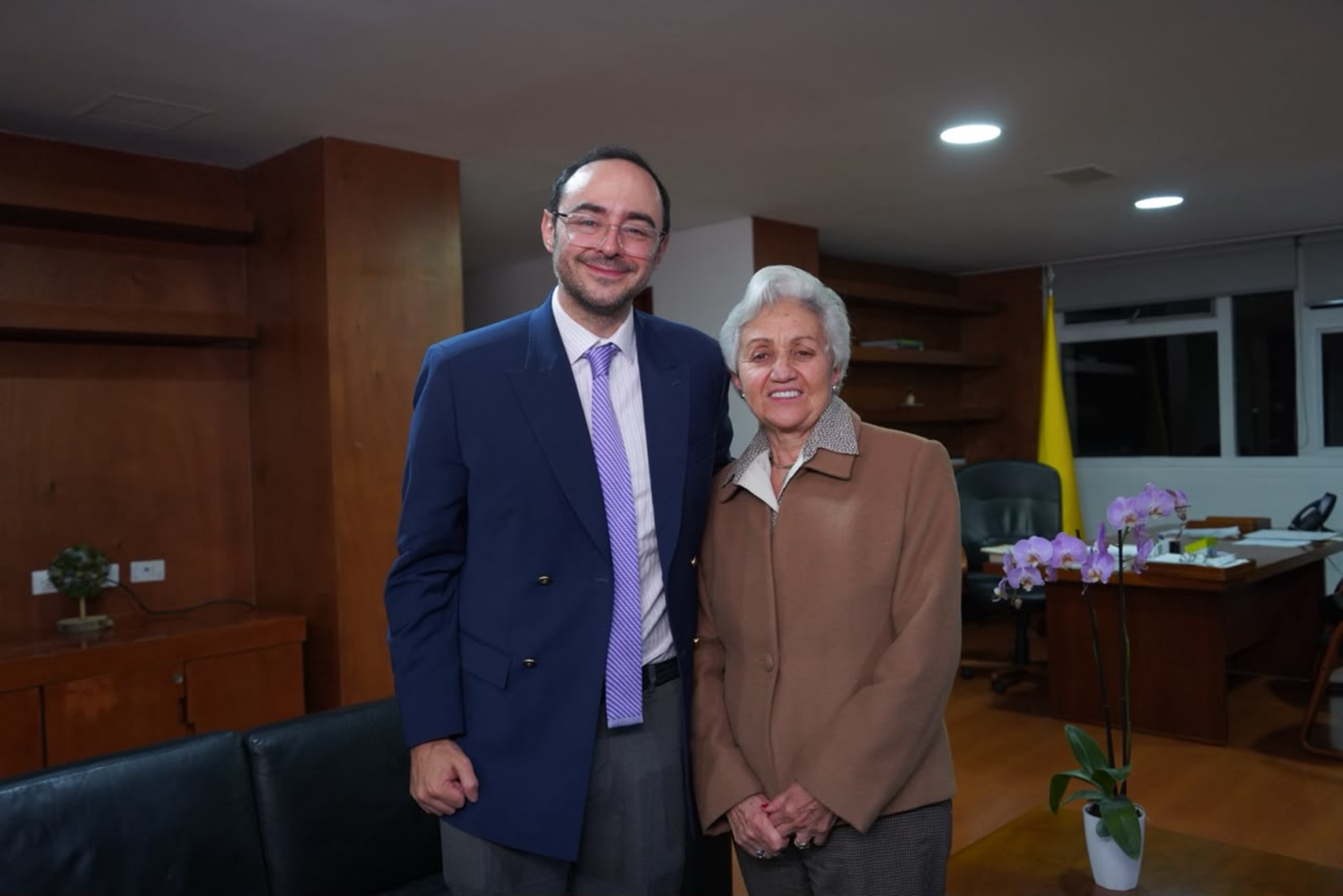 Ministra Ilva Myriam Hoyos y viceministro Camilo Noguera