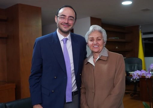 Ministra Ilva Myriam Hoyos y viceministro Camilo Noguera