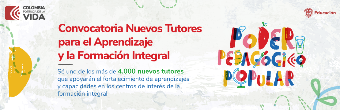 Convocatoria Nuevos Tutores para el Aprendizaje y la Formación Integral