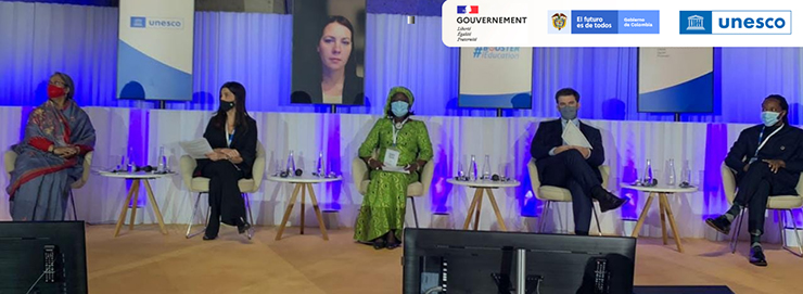 Ministra de Educación en el segmento de alto nivel de la Reunión Mundial de Educación Ministra de Educación en el segmento de alto nivel de la Reunión Mundial de Educación