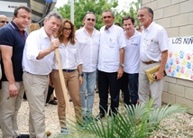  Presidente Juan Manuel Santos inauguró megacolegio en Campo de la Cruz