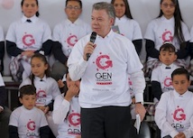 Presidente Juan Manuel Santos lanzó oficialmente la camapaña Gen Ciudadano desde la I.E. Leonardo Posada Pedraza, en la localidad de Bosa en Bogotá