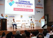 Imagen del Presidente Duque en la Cumbre de Gobernadores en Cartagena