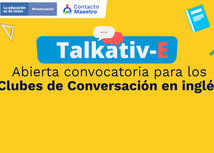 Banner convocatoria Clubes de Conversación intercultural en inglés: Talkativ-E