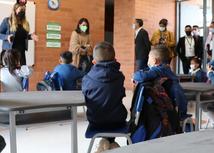 Andrea Suárez visita a estudiantes de Zipaquirá