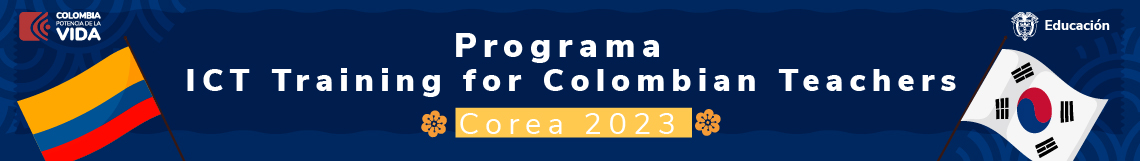 Banner que enlaza al sitio Convocatoria ICT Corea 2023